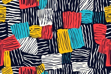 Bold and bright abstract composition with structured blocks, great for contemporary office decor and artistic statement pieces, abstract background