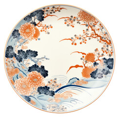 PNG Japanese plate porcelain platter art