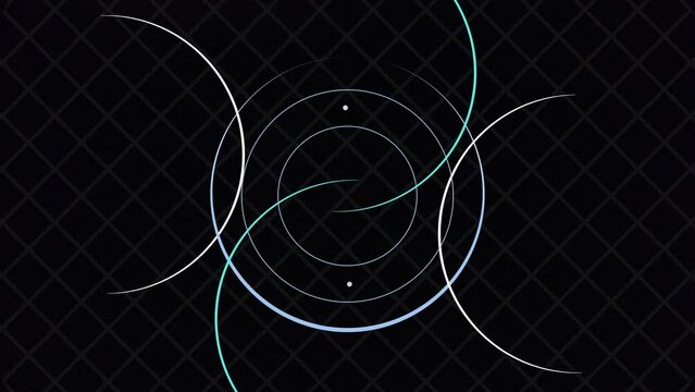 half circle animation in the dark