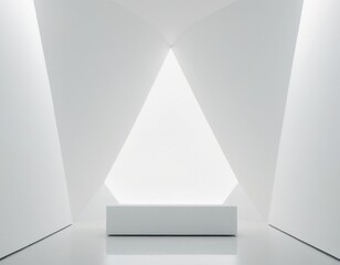 White Abstract Elegance, Minimalist Wallpaper, Generative AI