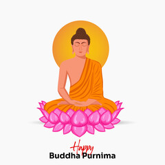Buddha Purnima, Buddha Jayanti, Happy Vesak Day Social Media Poster