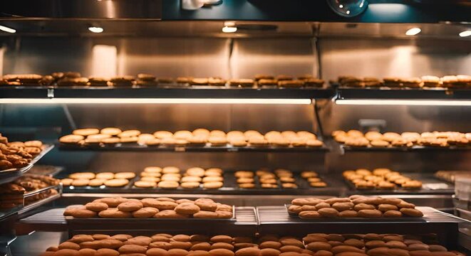 Interior of a cookie store.
