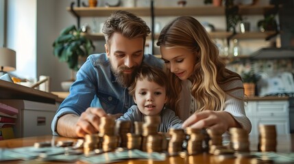 Parents Educating Children on Saving and Investing for Financial Security
