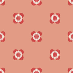 Traditional Ethnic motif fabric pattern background.Embroidery Ethnic pattern pink pastel rose pink flower background pattern cute wallpaper. Abstract,vector,illustration.Texture,frame,decoration.