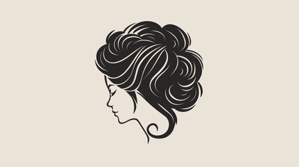 updo hair logo 