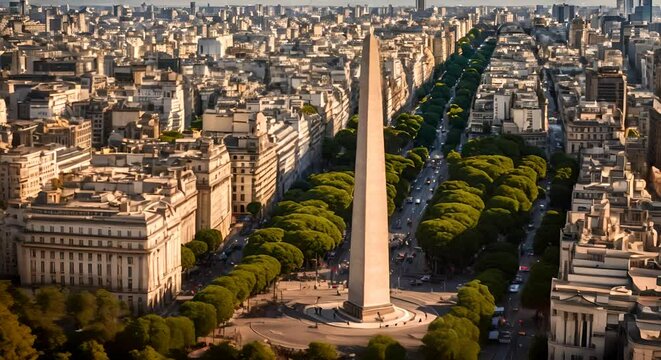 Obelisk in Buenos Aires, Argentina.