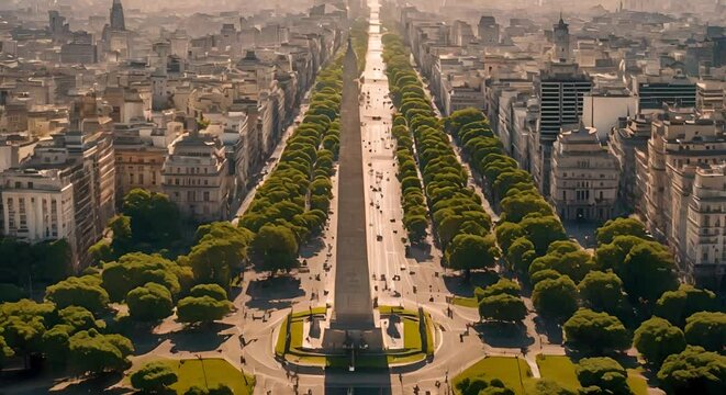 Obelisk in Buenos Aires, Argentina.