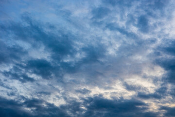 background in the form of a cloudy gray sky.