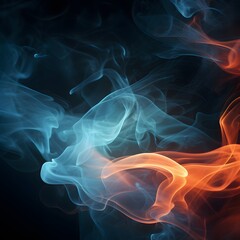 Fototapeta premium Billowing smoke. Mystical fog. Generative AI.