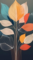 Pattern with leaves wallpaper for Notebook cover, I pad, I phone, mobile high quality images