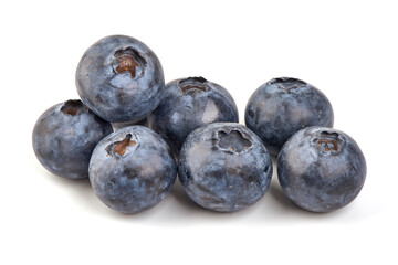 Blueberries, isolated on white background