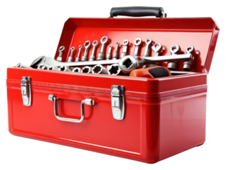 PNG Car service tool box white background
