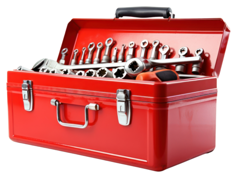 PNG Car service tool box white background