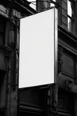 mockup, Blank billboard on a street 