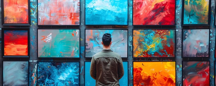 Cutting Edge Digital Art Tablets Showcased at Vibrant Art Exhibition with Creative Expressions