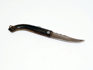 pocket knife on white background