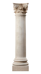 Fototapeta premium PNG Old classical greek column architecture white background colonnade