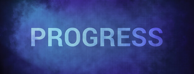 Progress isolated on fabric blue banner background abstract