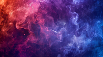 Smoke wafting in rich jewel tones, creating a majestic and royal abstract tapestry.