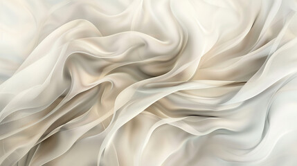 Wisps of delicate smoke in beige and ivory, infused with a neon silver texture for a touch of sophistication.