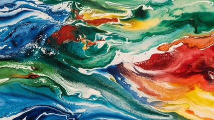 An abstract background inspired by the vibrant colors and fluid textures of watercolors. Using techniques such as blending and wet-on-wet layering to achieve a dynamic and expressive composition.