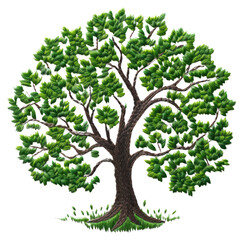 PNG Tree icon embroidery style pattern plant green