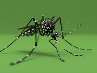 Fototapeta premium Closeup of mosquito, close-up of mosquito.