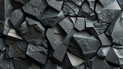 Vibrant abstract background of broken stones with vivid colors and patterns