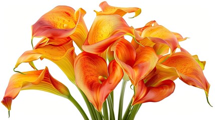 Radiant Orange Blooms in a Elegant Vase
