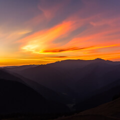  background view of sunrise on mountains