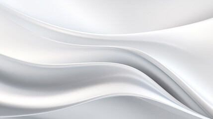 Obraz premium Abstract soft shiny white gray wavy line background graphic design. Elegant white gray modern architecture art. Blurred backdrop effect back