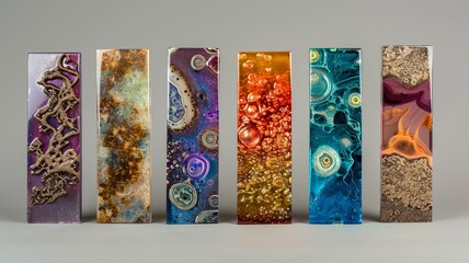 a wonderful, unique bookmark, made of epoxy resin. No two are the same, so it can be a perfectly personalized gift. Generated by AI