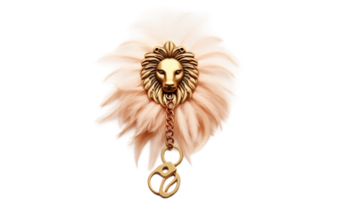 gold necklace isolated on white