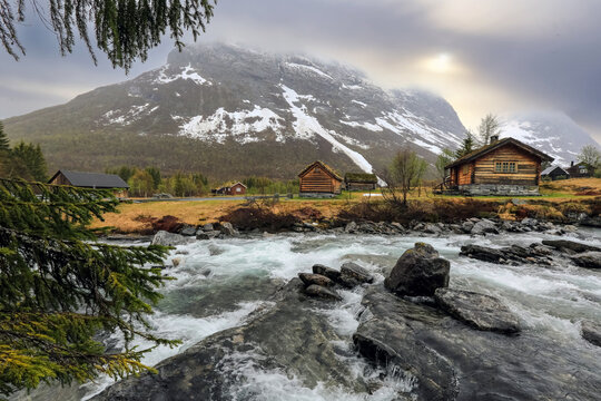 Rain in Reinheimen national Park, Norway