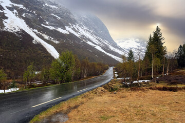 Rain in Reinheimen national Park, Norway
