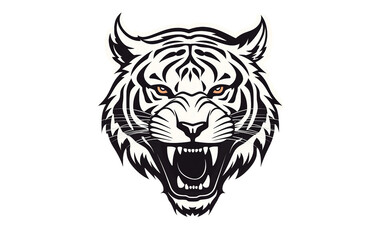 tiger head vector