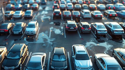 A car driving on a road. 
