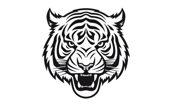 tiger head vector