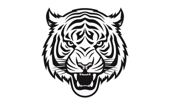 tiger head vector