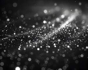 Glittering Diamond Dust on a Lavish Dark Background with Captivating Luxury Sparkle