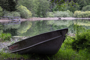 rowboat on the lake