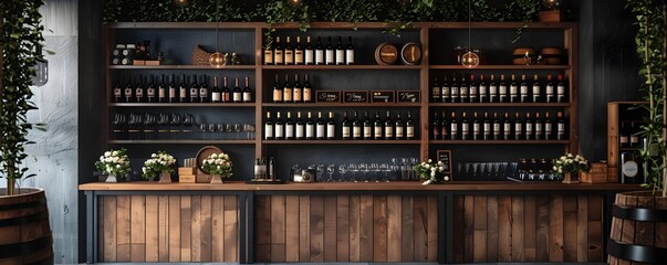Upscale Wine Shop with Artfully Curated Tasting Area and Bespoke Retail Experience