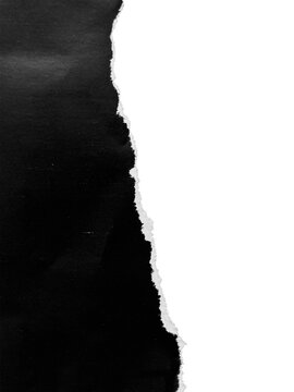 Papel rasgado transparente. Detalhe elemento gr&aacute;fico. rasgar, com fundo transparente. Estilo retr&ocirc;, vintage, antigo. Desgin. preto e branco. Sombra suave.