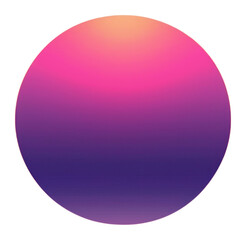 Obraz premium PNG Aesthetic gradient wallpaper circle sunset nature