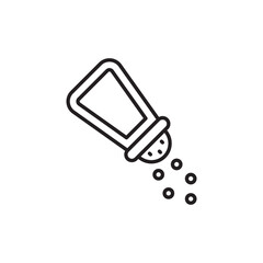 Salt icon design with white background stock illustration