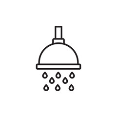 Shower icon design with white background stock illustration