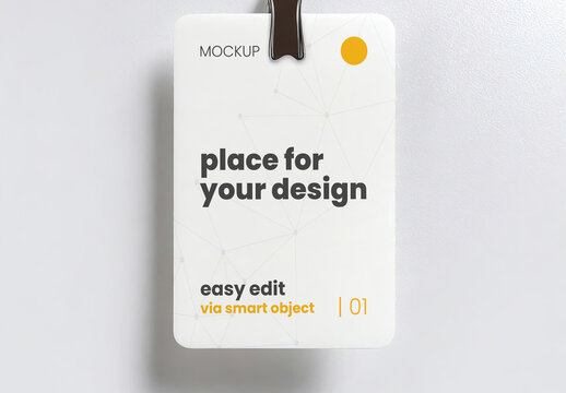 Simple page identity card mockup 01 Generative Ai