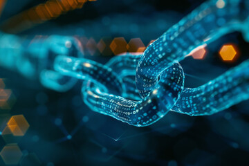 A chain with a lot of numbers on it