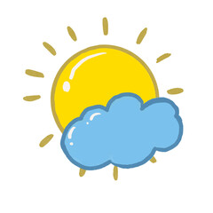 sun and cloud