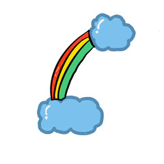 cloud and rainbow